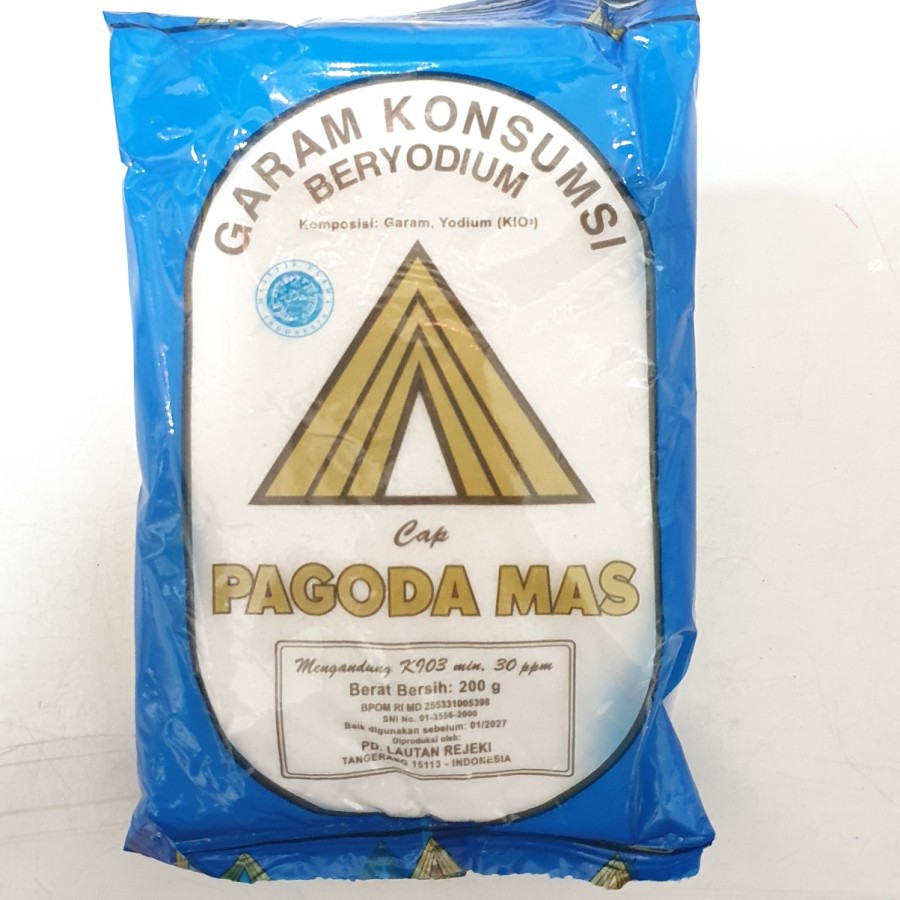 

200gr Pagoda Mas Garam iodum Beryodium masak meja makan
