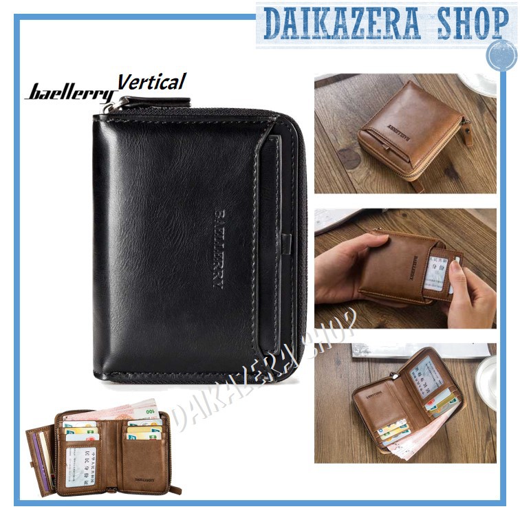 Dompet Pria Resleting Vertical &amp; Horizontal - Baellerry