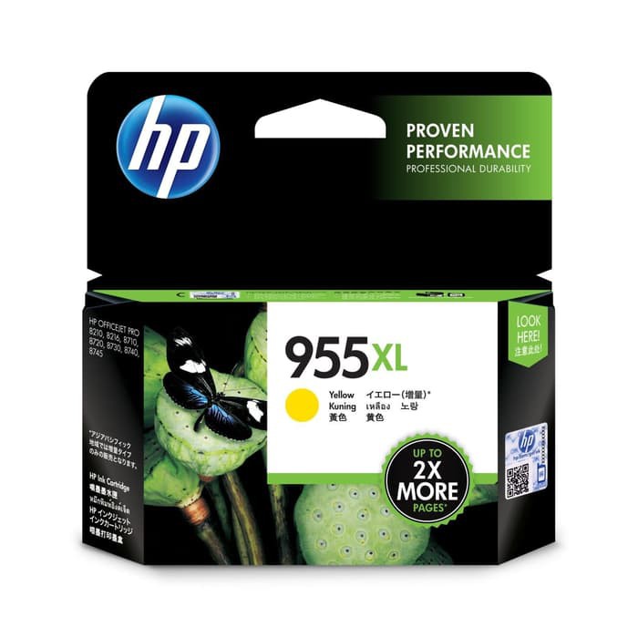 Tinta HP 955XL Original untuk HP Officejet Pro 8720 87XX series (1 Paket CMYK / 4 Tinta) Paket