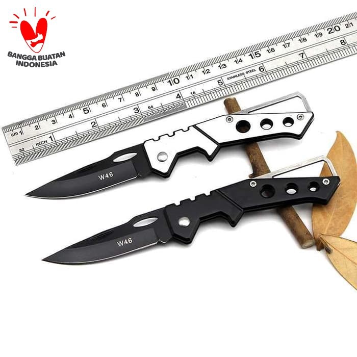 pisau saku lipat mini serbaguna portable knife survival W46 W33