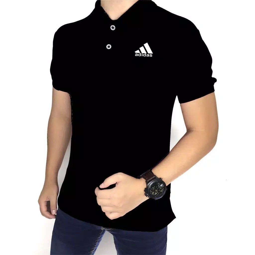 POLO SHIRT PRIA  MOTIF AD SERAGAM KAOS  PRIA  BERKERAH  