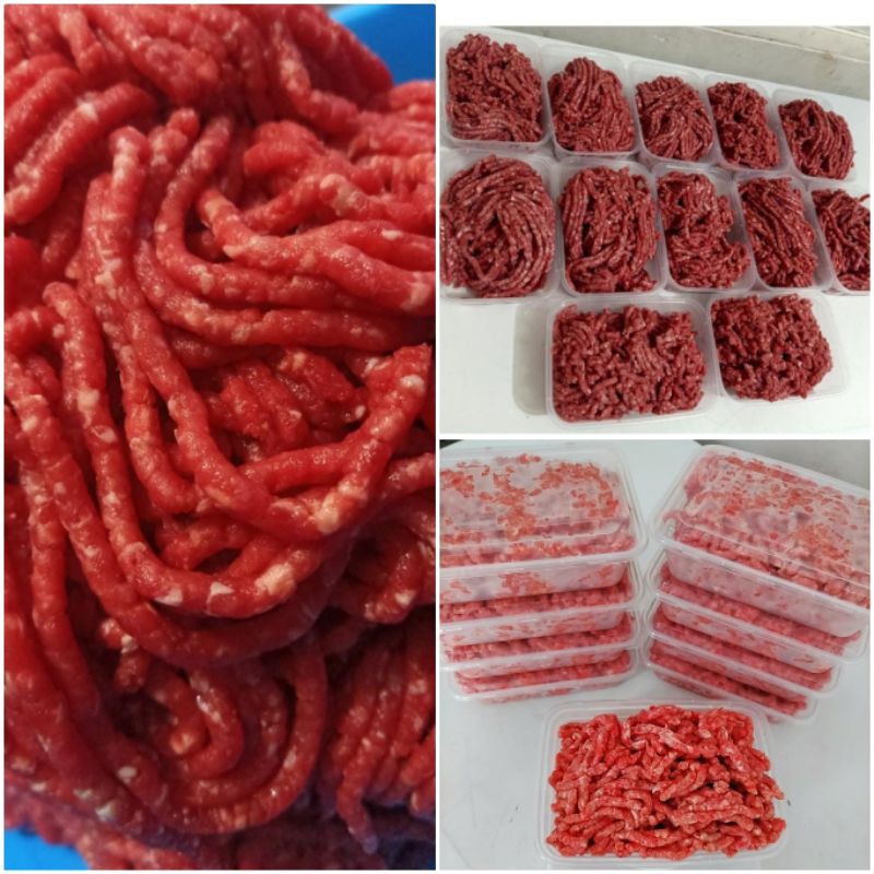 

JUN PROMO Daging Sapi Giling Halus Premium gr/box Thinwall Fresh Halal
