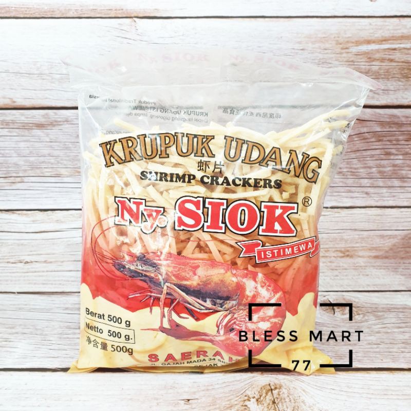 

Kerupuk Udang Ny Siok Stick 500gr / Krupuk Shrimp Crackers