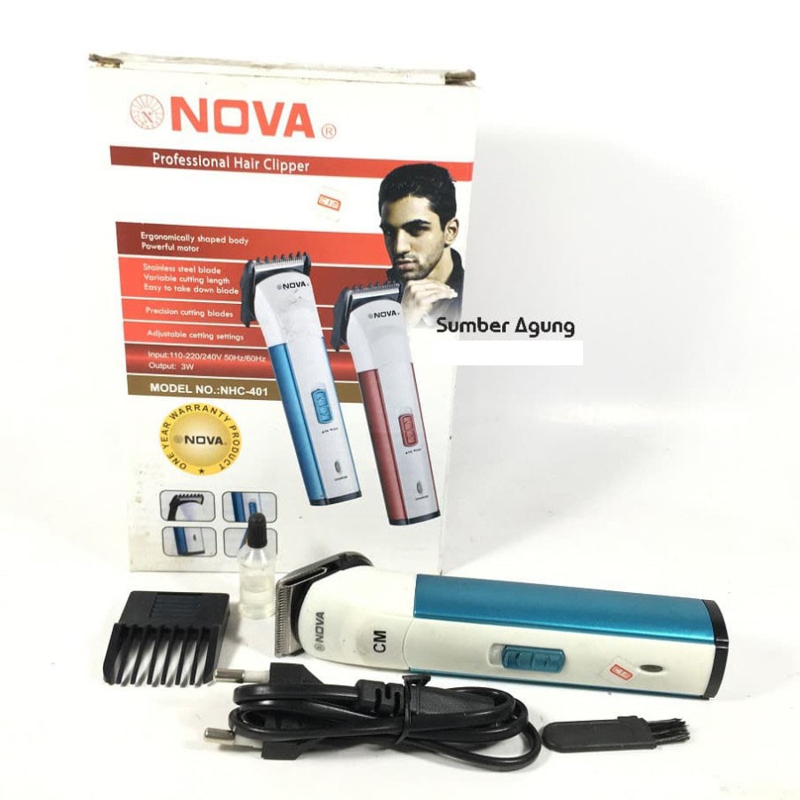 Professional Hair Clipper Nova NHC401 401 Alat Cukur Rambut Jenggot