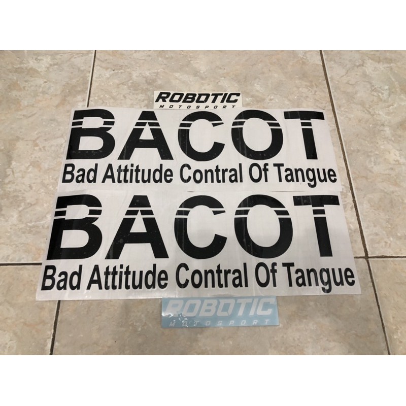 Stiker BACOT honda Scoopy