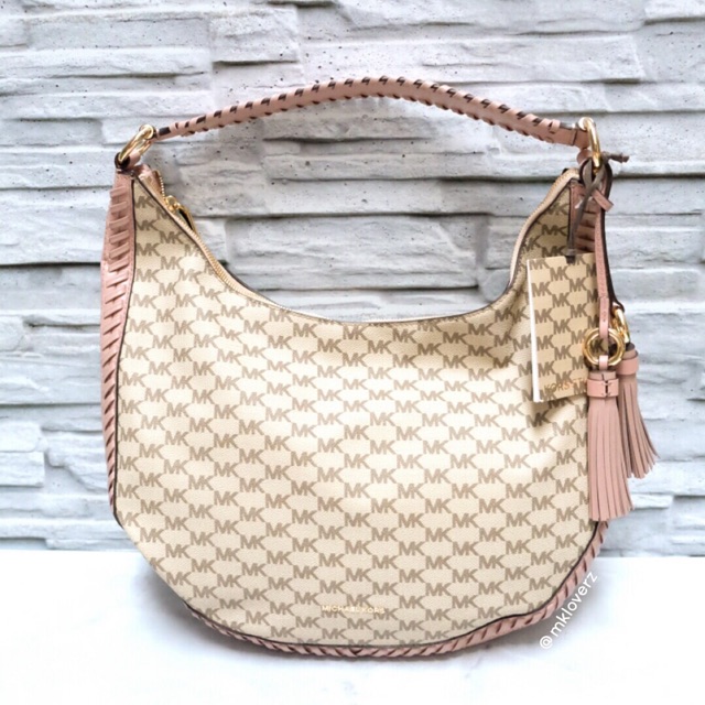 Michael Kors Lauryn Hobo Shoulder Bag (Signature Pink)