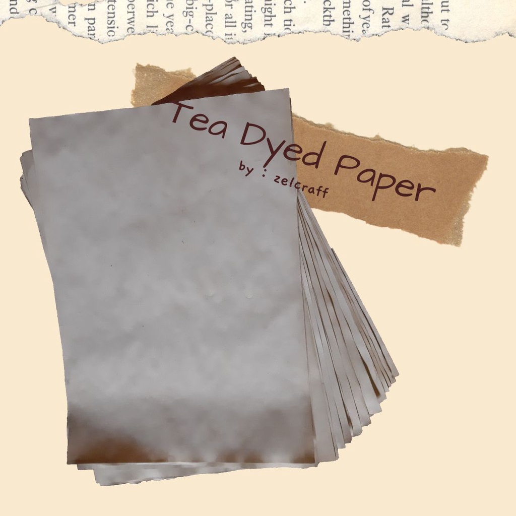 

Kertas Vintage | Tea Dyed Paper | Scrapbook | Handmade