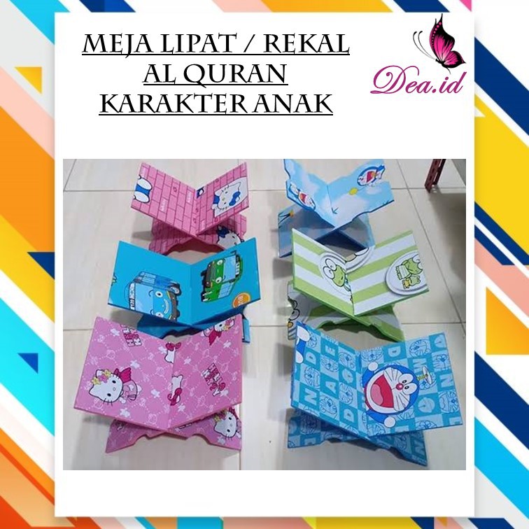 [DEASTORE] MEJA LIPAT / REKAL NGAJI AL QURAN MOTIF KARAKTER ANAK - PRAKTIS &amp; AWET