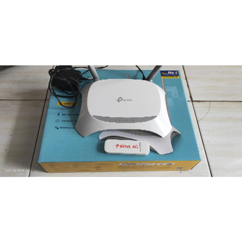 Router WIFI TP-Link MR 3420 Dan Modem Huawei AirtelE3372