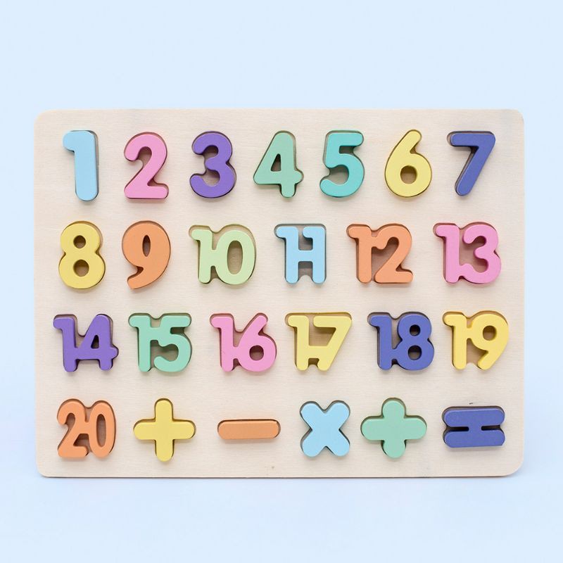 Subarashi - Mainan Edukasi Puzzle Jigsaw Chunky Makaron / Pastel