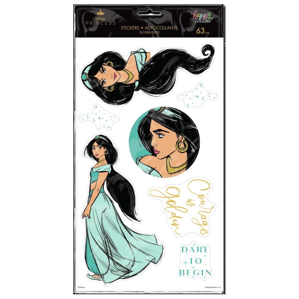 

Happy Planner Disney Princess Strong At Heart Large Icons Stickers