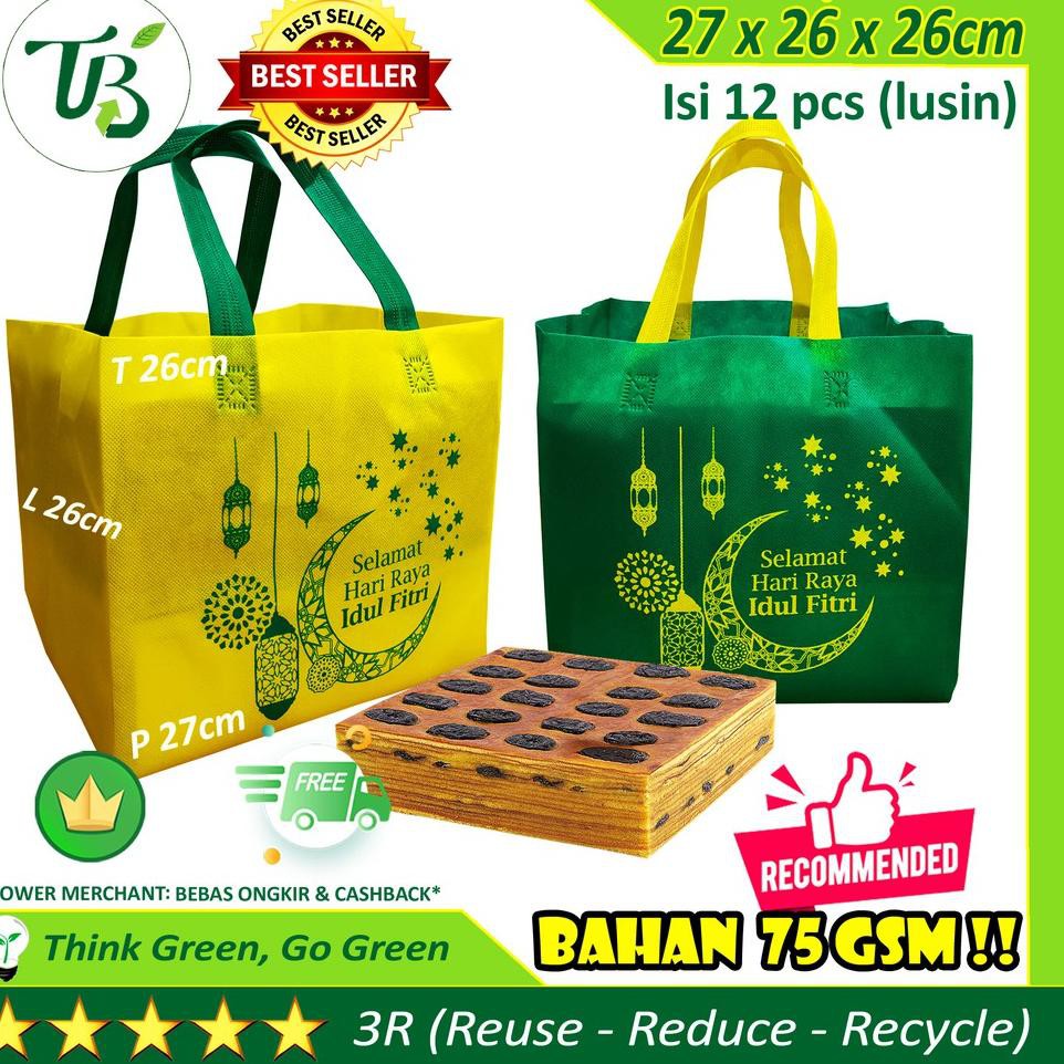 

Ready Goodie Bag IDUL FITRI 26x26x26cm Tas Kue Nasi Box Nasi kotak Kue Kering LEN bukan paper bag du