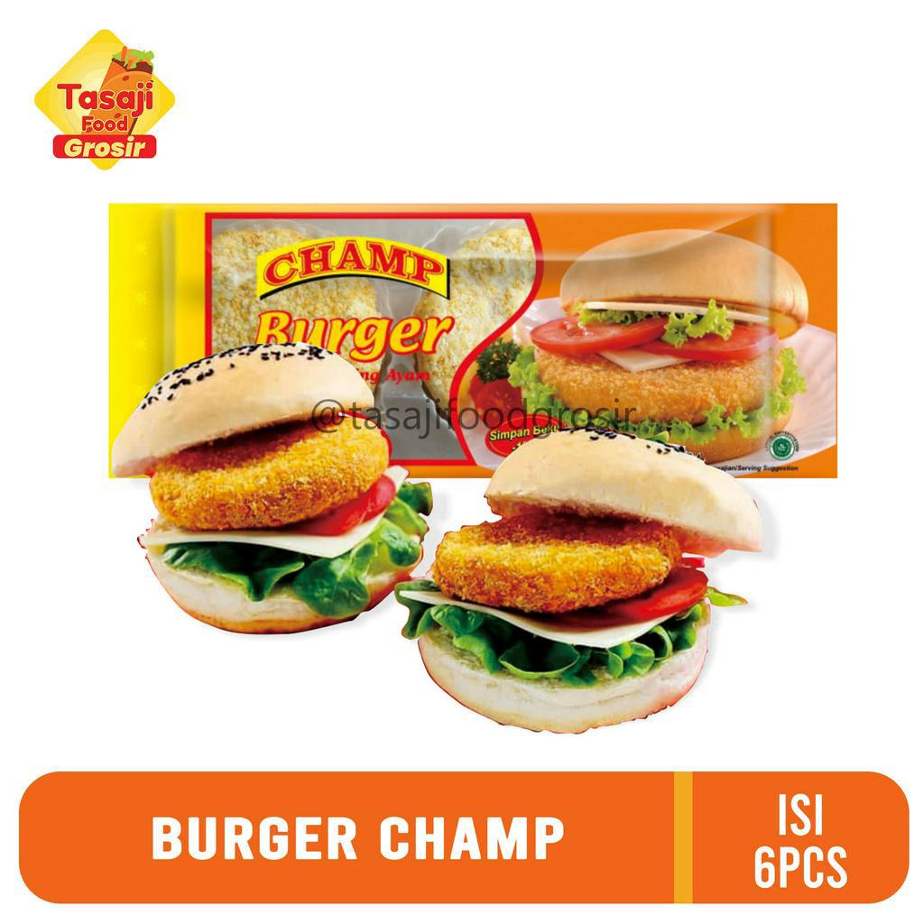 

Champ Burger / Burger Daging Ayam 315 Gram Isi 6 Pcs