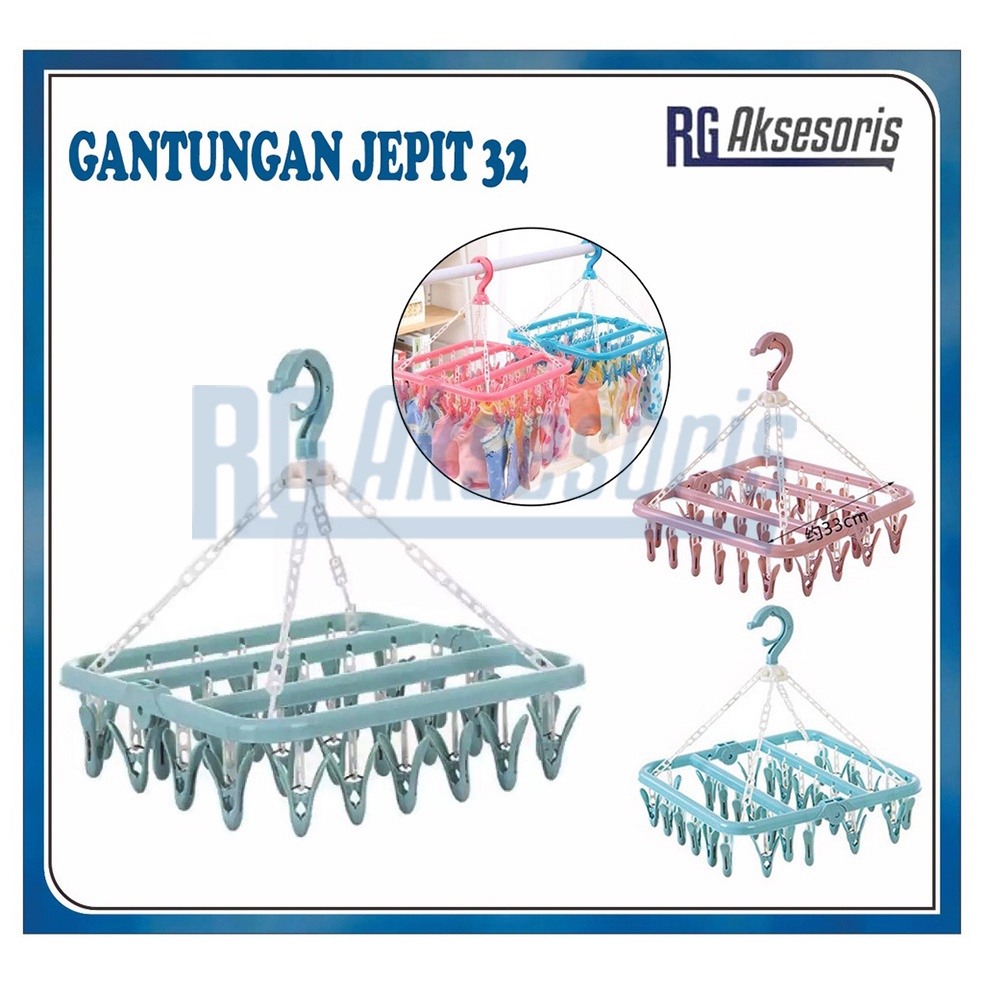 Jual Rgaksesoris Jemuran Baju Jepit Jepit Hanger Gantungan Baju