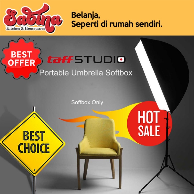 Softbox Payung Reflektor 60x60CM E27 Single Socket