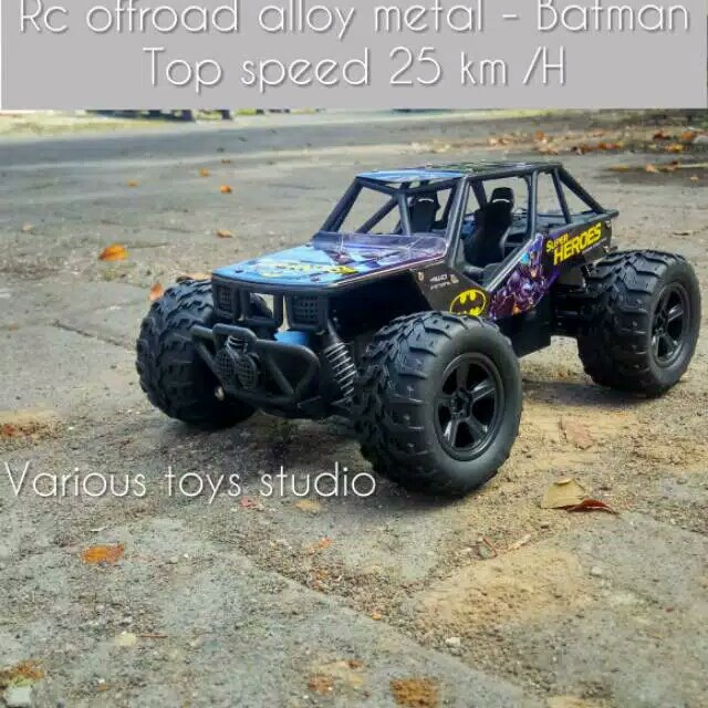 mainan mobil remote control batman jeep rc car batmobile rock crawler offroad batarai lengkap