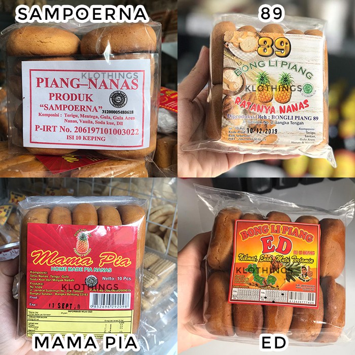 

Bonglipiang Bangka isi 10 Halal / Bong Li Piang Asli Bangka / Piang Nanas / Roti Papan Nanas