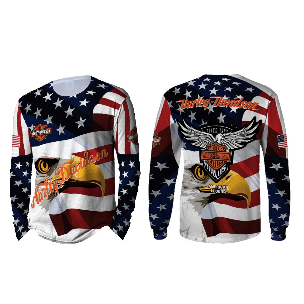 T Shirt Pria Lengan Panjang New Design American Harley Davidson 3d Fullprint Sublimation Terbaru Shopee Indonesia - t shirt wanita lengan panjang new roblox 3d fullprint sublimation