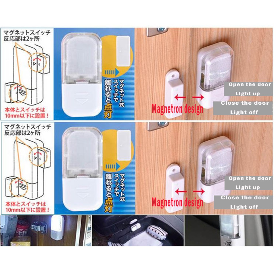 Lampu Lemari Otomatis Tempel Dinding YL-358 / Lampu Led Automatic Closet Light