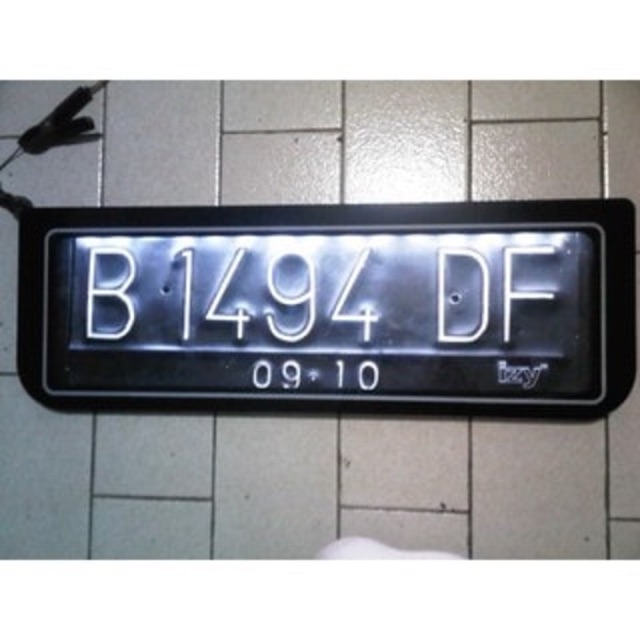 Plat Nomor Mobil LAMPU LED / Plat Mobil Premium / Plat Mobil Acrylic
