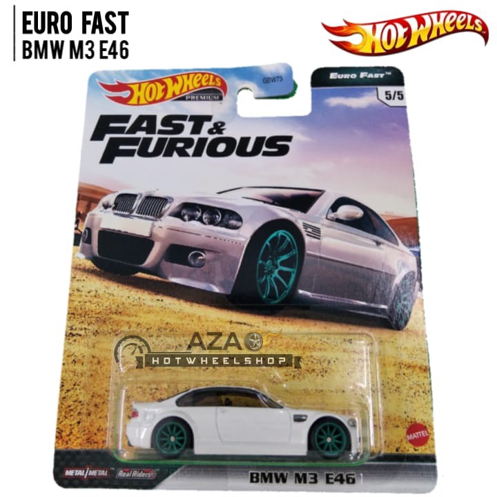 Diecast Hot Wheels Fast And Furious Euro Fast BMW M3 E46 FNF Premium HW Hotwheels Mobil Mainan 1:64