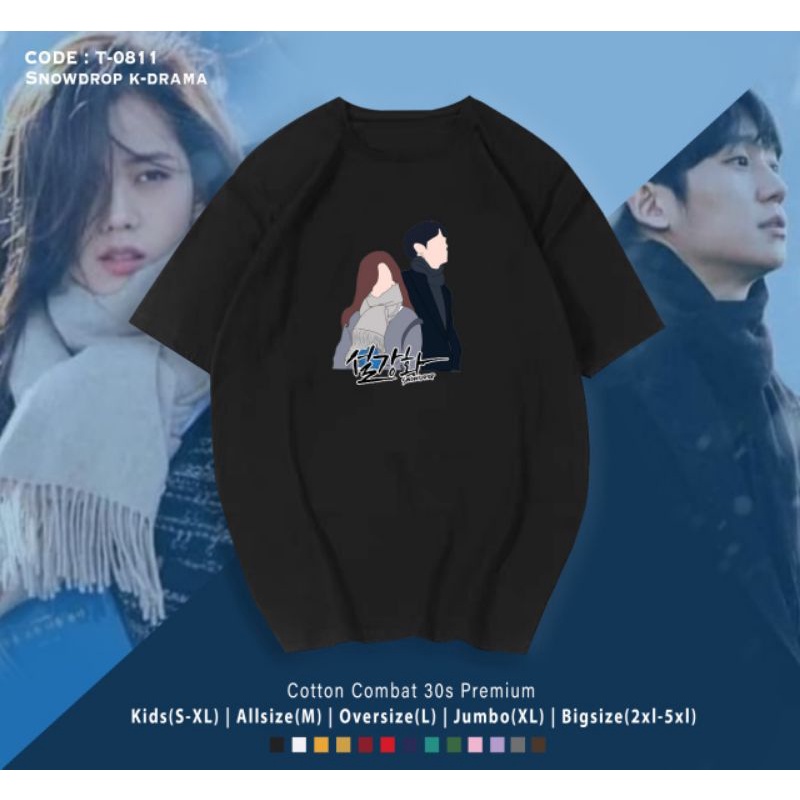 KAOS DRAKOR SNOWDROP/KAOS KATUN K-DRAMA SNOWDROP JISOO