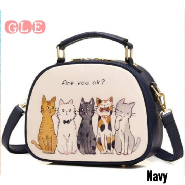 Tas sekolah/anak sekolah/tas batam/tas import/tanah abang/murah wanita/tas slempang/KUCING GENK