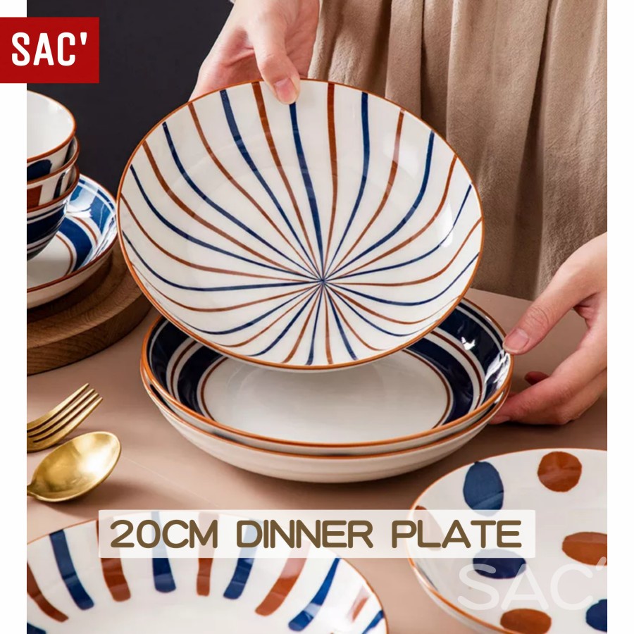 TATSU Japanese Style Dinner Plate Piring Makan Ala Jepang Keramik-1