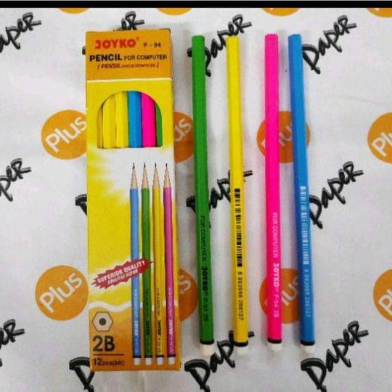 

Pensil 2B Joyko warna warni P-94