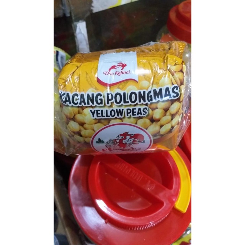 

Kacang POLONGMAS Dua Kelinci 1 pack isi 10 sachet polong mas