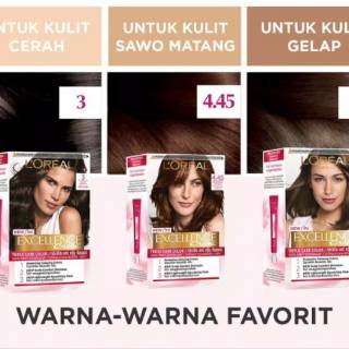 L Oreal Loreal Paris Excellence Creme 1 3 4 45 Cat Rambut L Oreal Loreal Paris Excellence Creme 1 3 4 45 Cat Rambut