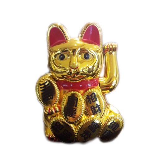 lucky cat /kucing rejeki/kucing hoki/kucing maneko neki baterai 16.5cm