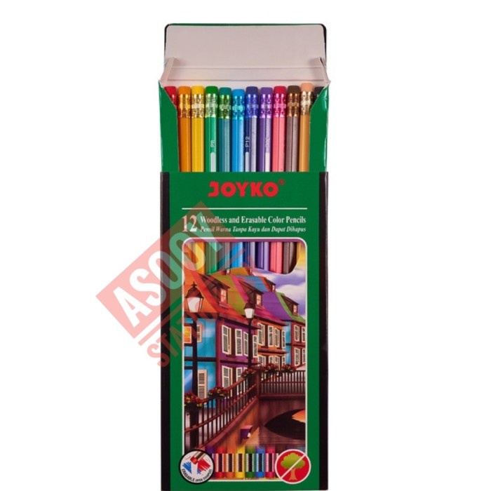 

WARNAPENSIL- PENSIL WARNA DAPAT DI HAPUS JOYKO CP-109 12 WARNA -PENSIL WARNA