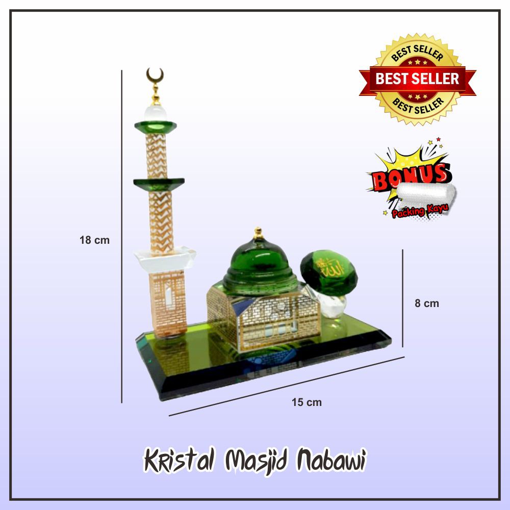 Miniatur Kristal Masjid Nabawi Terbaru