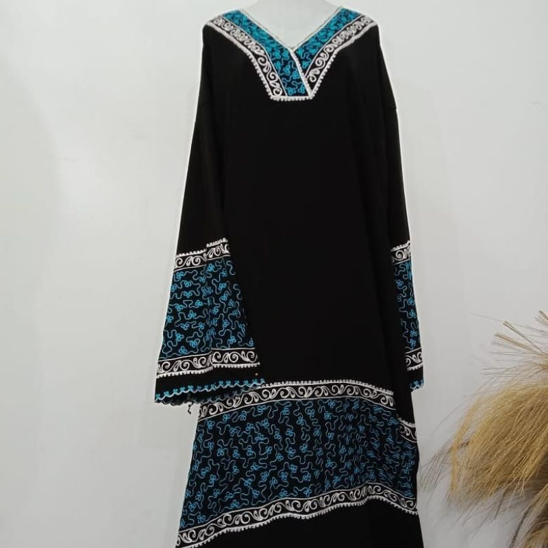 abaya blus arab/mukena sholat/abaya travelling/abaya bordir Size L @abayasholat354