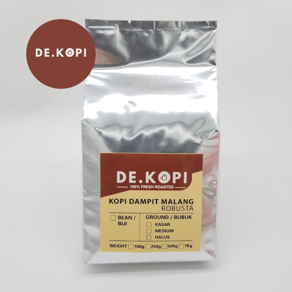 

Kopi Robusta Dampit Malang 500gr Jamin Fresh Roasted Aroma Wangi Biji Terbaik Sangrai Medium