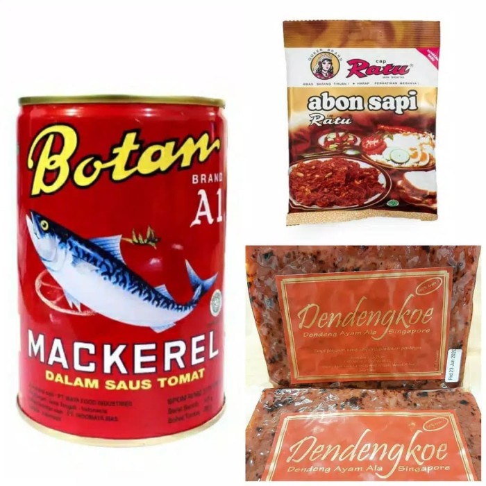 

Q12Sa Makanan Siap Saji - Abon Cap Ratu/ Botan Sarden/ Dendengkoe - Abon D51qs448