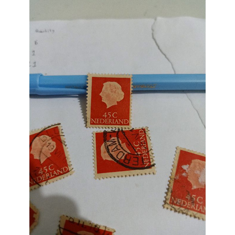 

Perangko Koningen Juliana 1953-1958 45 c Nederland Stamp