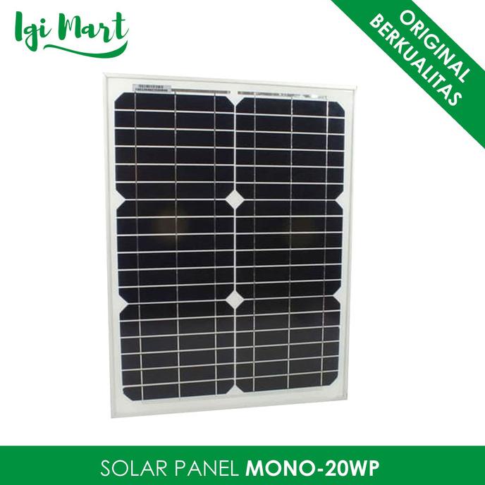 SOLAR PANEL 20 w / SOLAR CELL 20watt / PANEL SURYA 20 WP MONO INSCOM