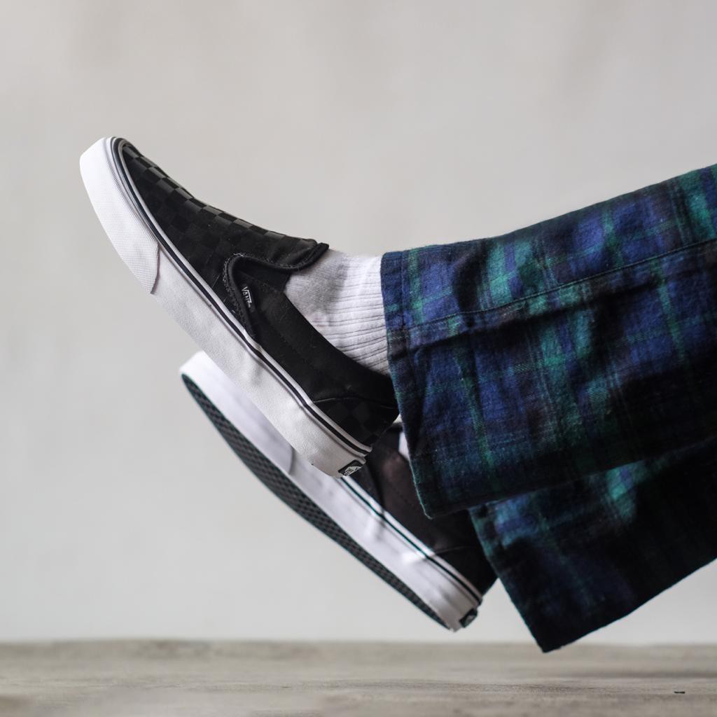 Vans Slip On Checkerboard Black / Black