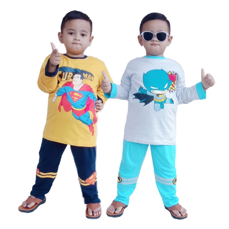 Setelan Anak Set Superhero Cluster Kids