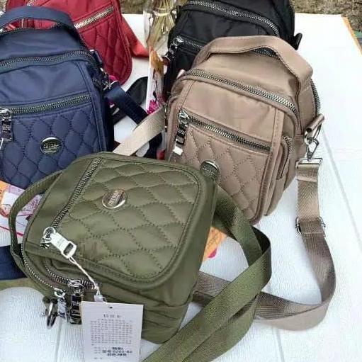 ◘ Tas Wanita Import Jinjing Selempang CHIBAO Mini CB8202 8202 CB8202 8202 Bordir Ketupat Parasut ✾