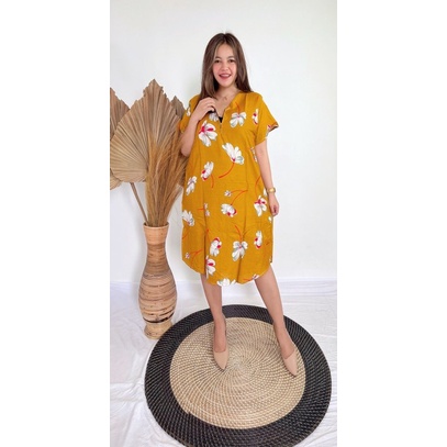 Daster Bali Busui-BSI - LYLIA MUSTARD