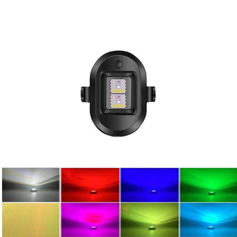 Strobo Lampu LED 7 Warna Universal Anti Tabrakan Untuk Motor / Pesawat / Drone / Light cars