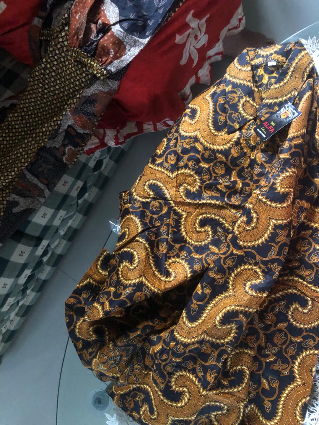 Baru Original Produk Gamis Batik Mix Embos Best Seller Abadi Batik Allsize Jumbo Ld 120 Syari