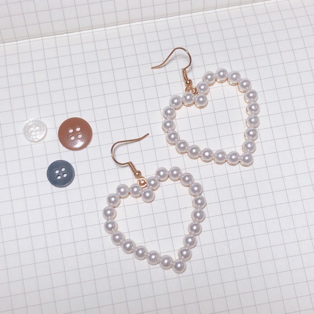 NEEDED.ID JKT | Love Pearl Earrings / Anting Korea Kekinian Modis Anting Mutiara Tindik