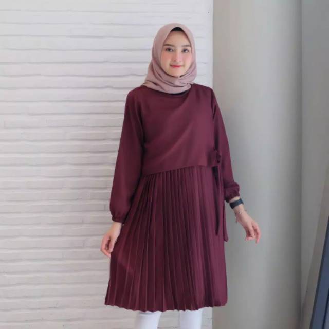 Ines tunik plisket Fit To L