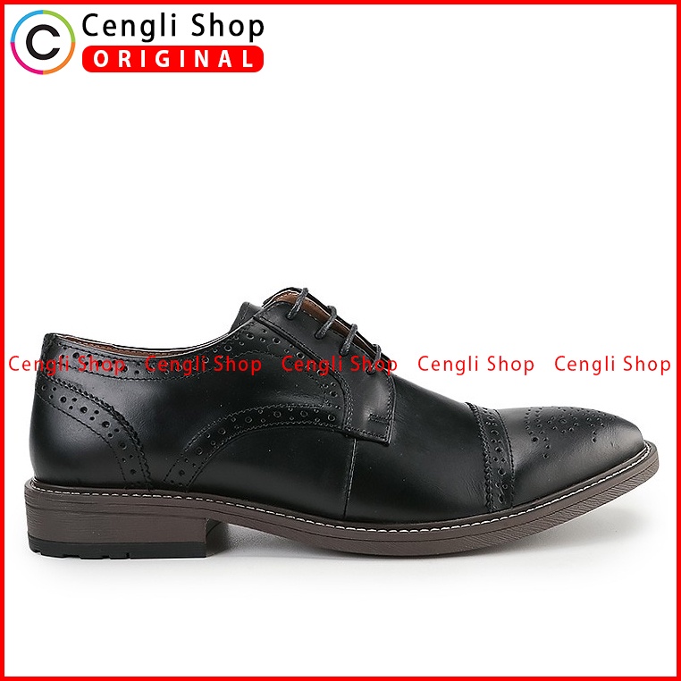 SEPATU FORMAL JIM JOKER PRIA ORIGINAL PANTOFEL KULIT ASLI HITAM JJ10