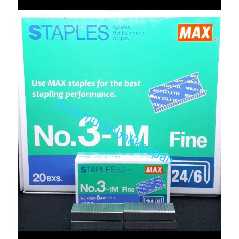 

Isi Stapler MAX No.3-1M.