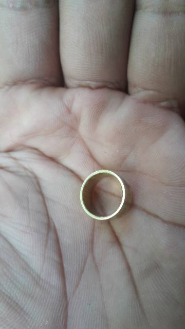 Ring kuningan untuk custom pipa kayu